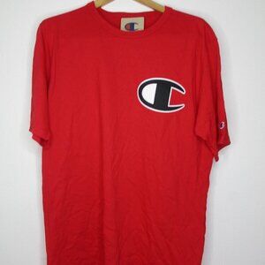 Men's Champion Red Tee shirt, Size XL‎